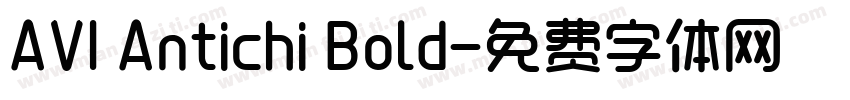 AVI Antichi Bold字体转换